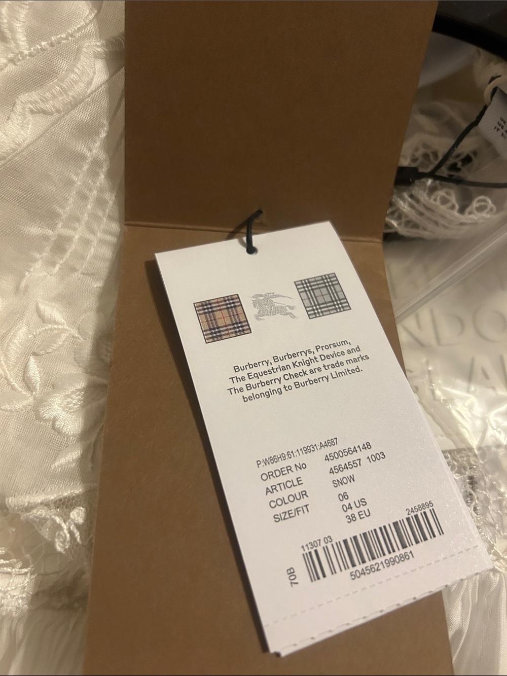 BURBERRY Appliquéd cutout cotton-voile and crocheted lace Maxi Dress MSRP $13900 - Picture 5 of 13